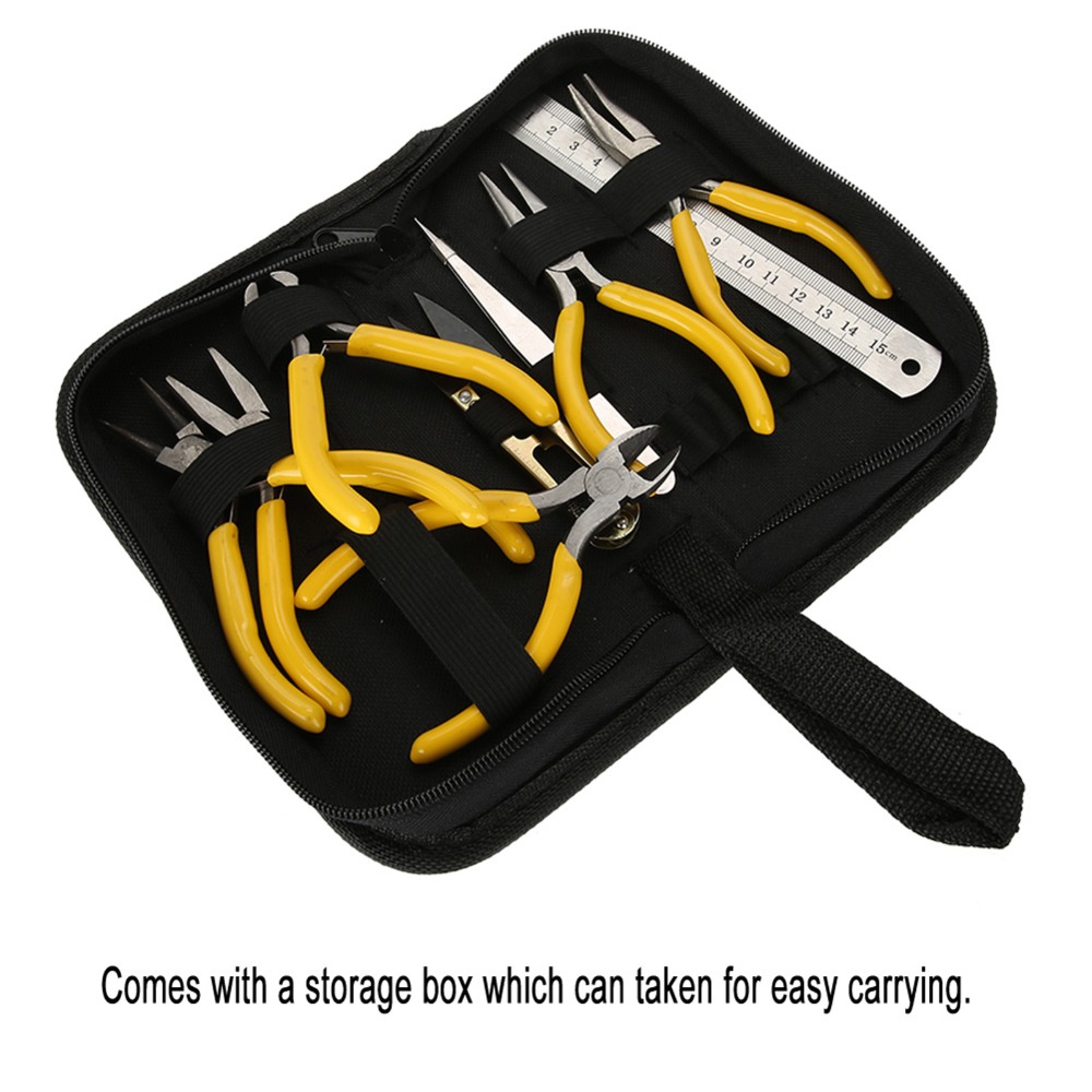 Jewelry Plier Set - Conjunto de 9 peças de ferramentas