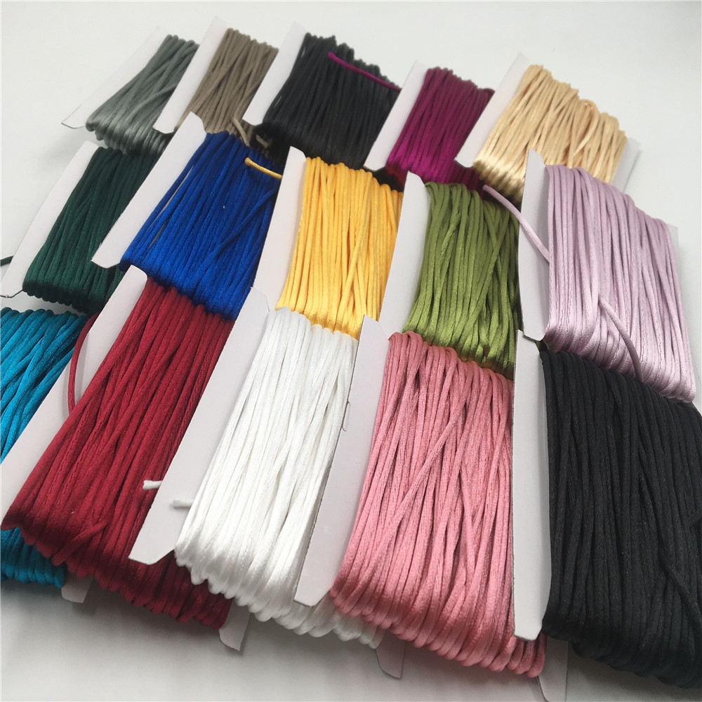 Knotting Cord Silk - 2mm trançado macrame seda macrame cabo