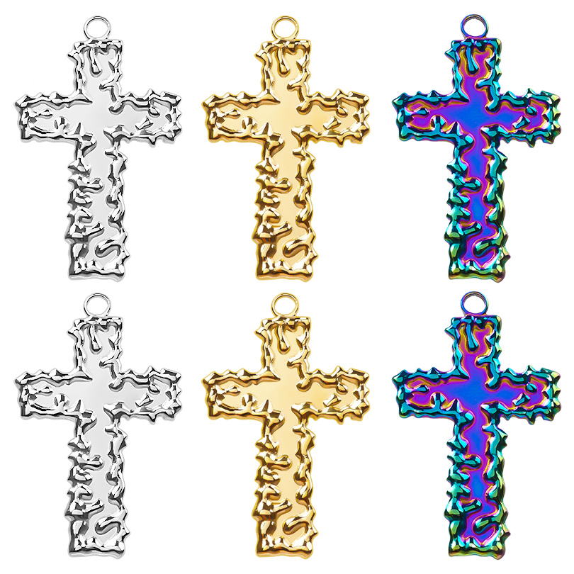 Jewelry Making For Seniors - Aço inoxidável Cruz Pingente, Pingentes de