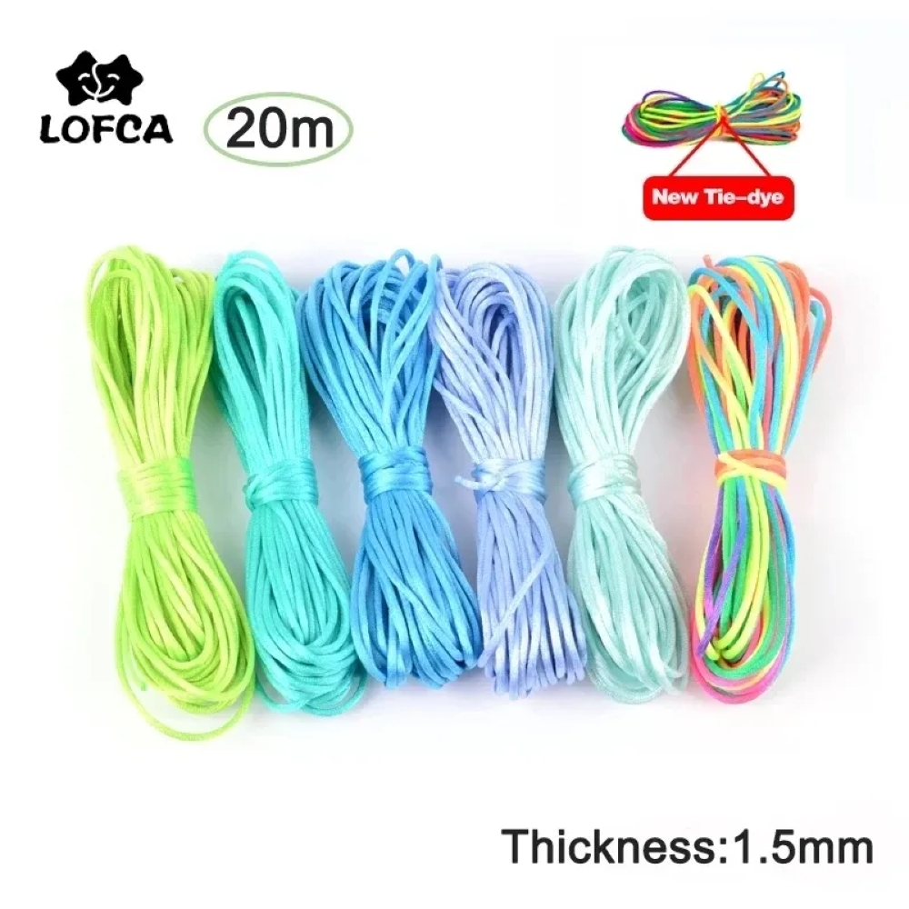 Knotting Cord Silk - 20 m/lote diy cabos de náilon