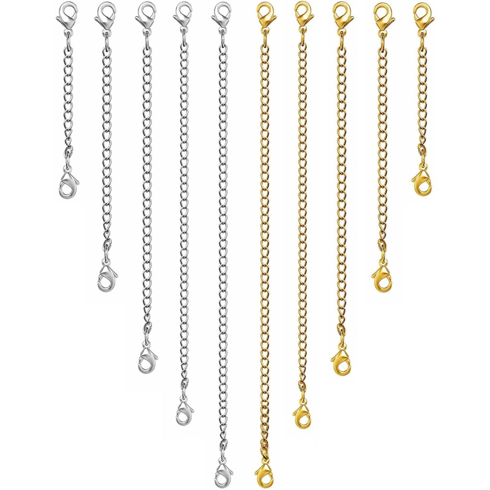 Jewelry Making Chain - 10 Peças de Extensores de Corrente