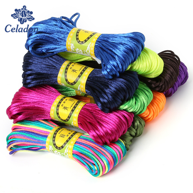Knotting Cord Silk - Rattail Silk Macramé Cord Nylon, Cetim