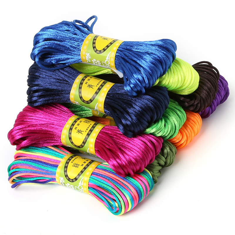 Knotting Cord Silk - Cordão de cetim para macrame, 2.5mm