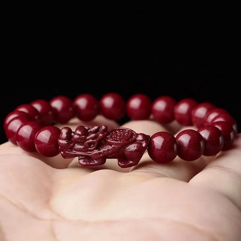 Jewelry Making For Seniors - Pulseira de Cinábrio Natural Feita à