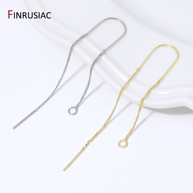 Jewelry Making Chain - Brincos de Corrente Longa com Borla