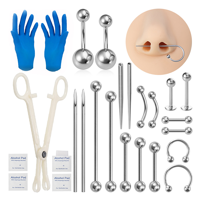 Jewelry Plier Set - Kit de piercing corporal de aço