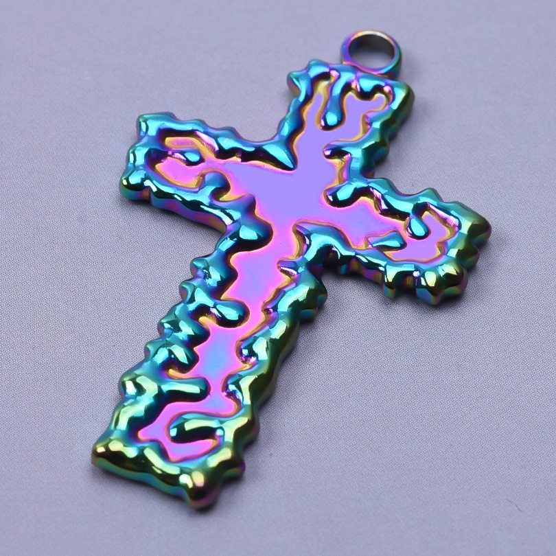 Aço inoxidável Cruz Pingente,  - Jewelry Making For Seniors avaliação e preço