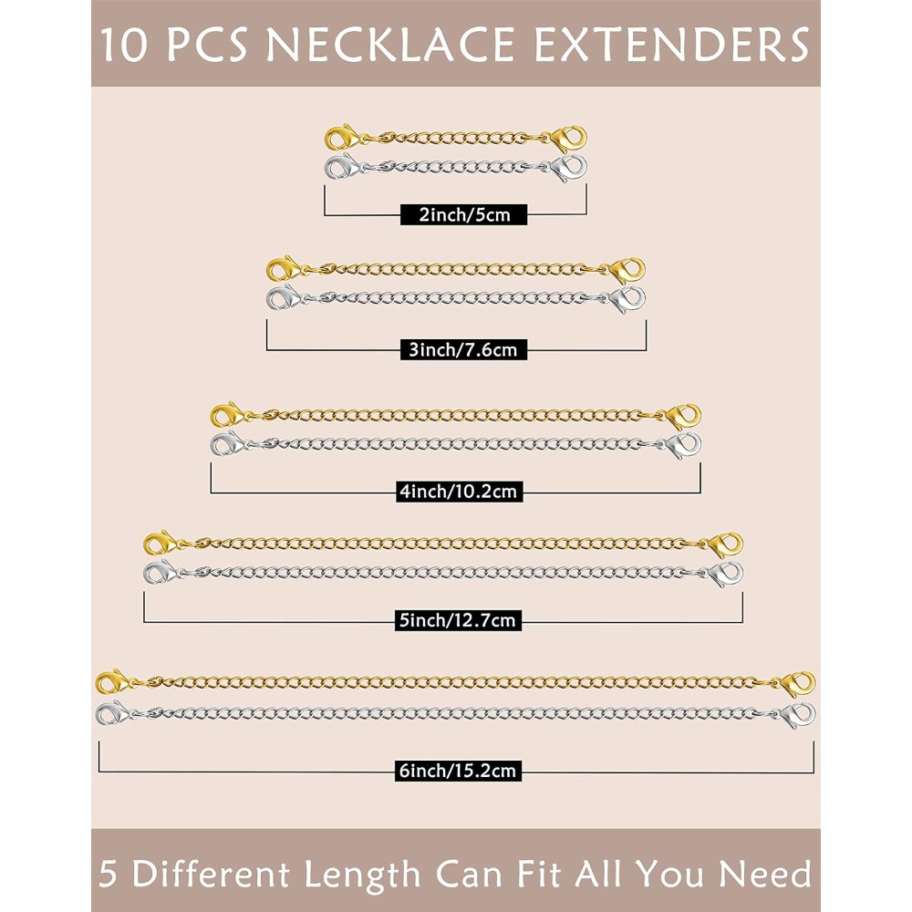 10 Peças de Extensores de Corr - Jewelry Making Chain avaliação e preço