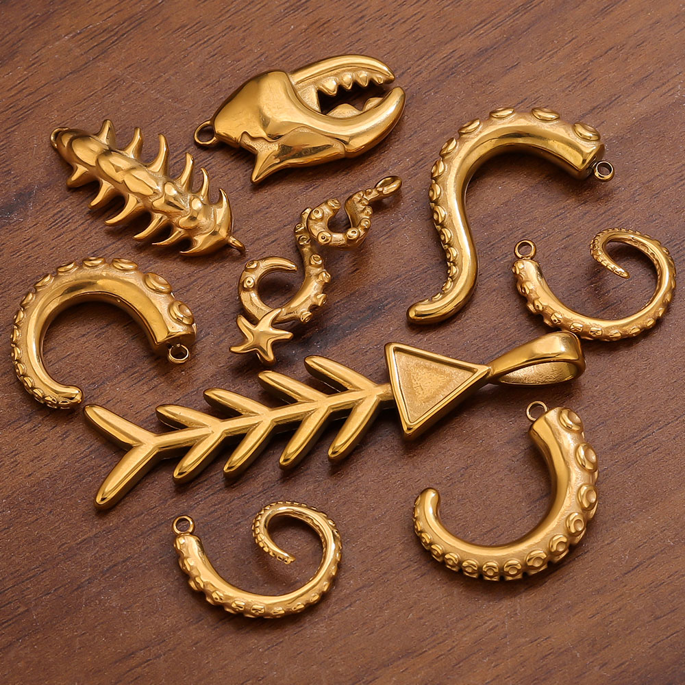 5 Peças de Pingentes de Animai - Jewelry Making Materials Wholesale avaliação e preço