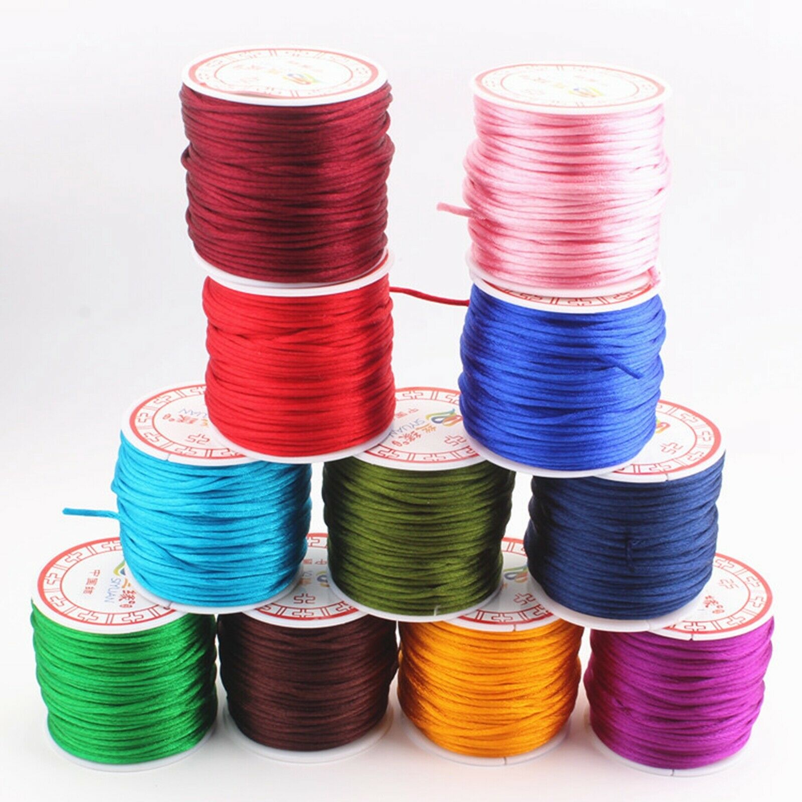 Cordão de seda cetim chinês de - Knotting Cord Silk avaliação e preço