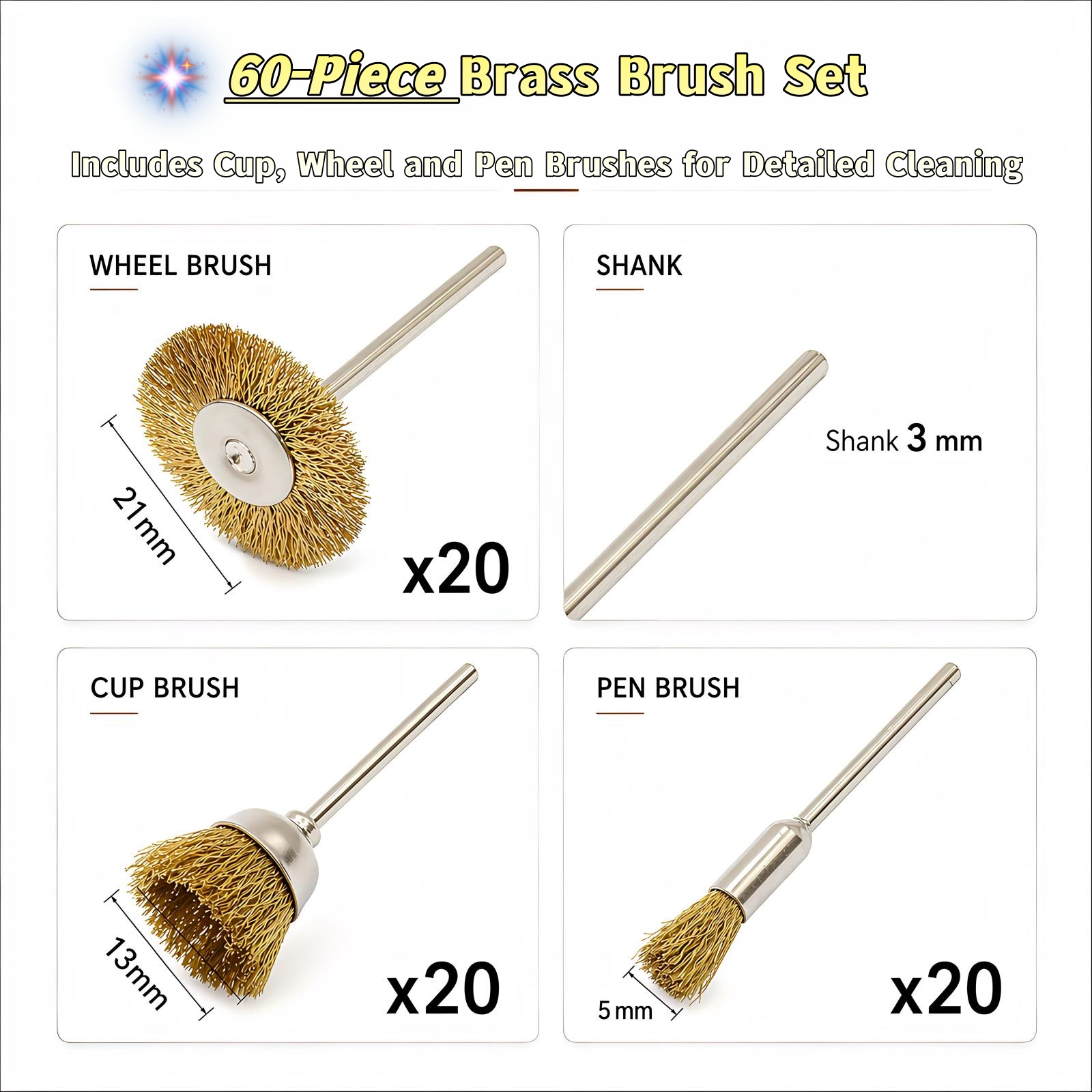 Conjunto de 60 Peças de Escova - Jewelry Making Tools avaliação e preço