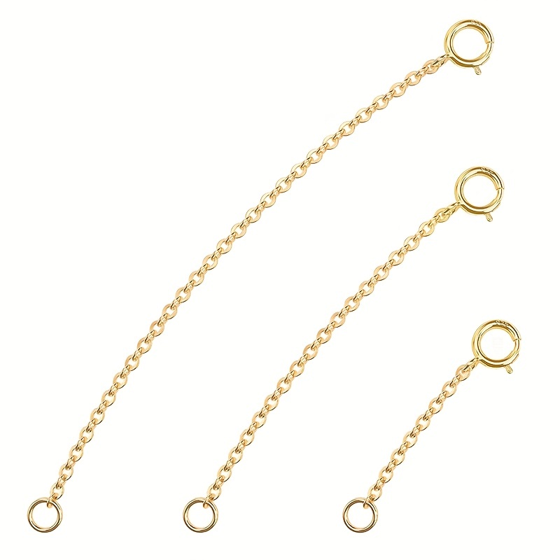 3 peças de correntes de extens - Jewelry Making Chain avaliação e preço