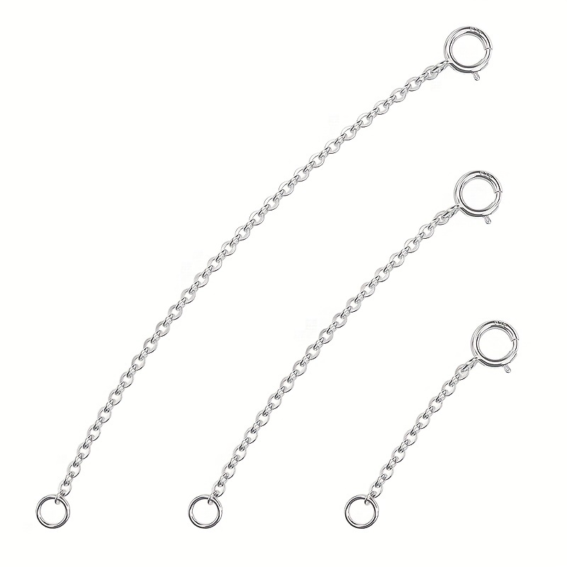 3 peças de correntes de extens - Jewelry Making Chain avaliação e preço