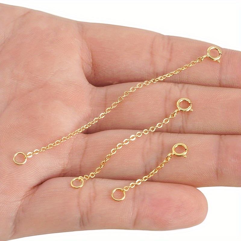 3 peças de correntes de extens - Jewelry Making Chain avaliação e preço