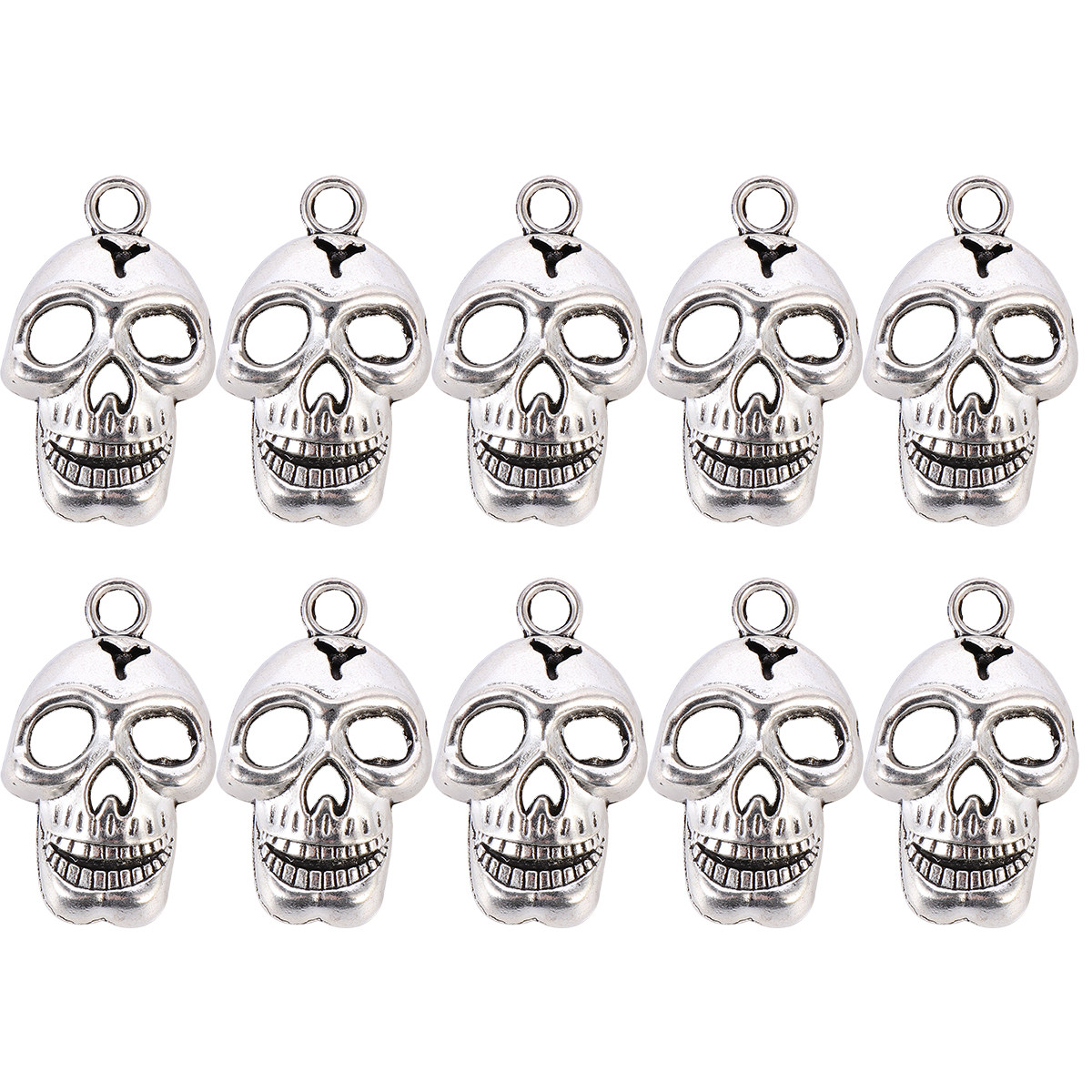 10 peças de pingentes de cavei - Jewelry Making Silver avaliação e preço