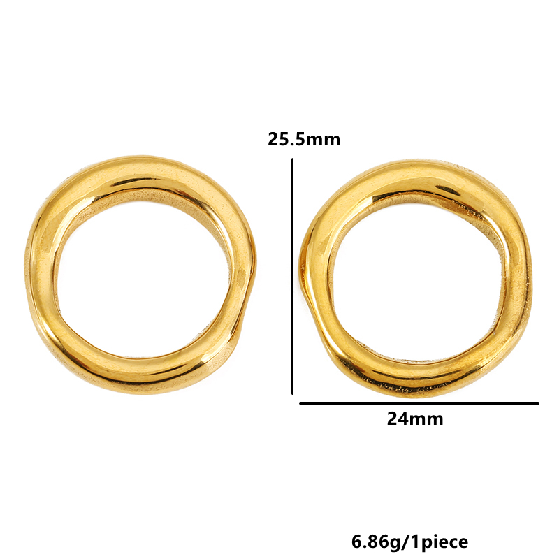 5 Peças de Conectores de Aço I - Jewelry Making Materials Wholesale avaliação e preço