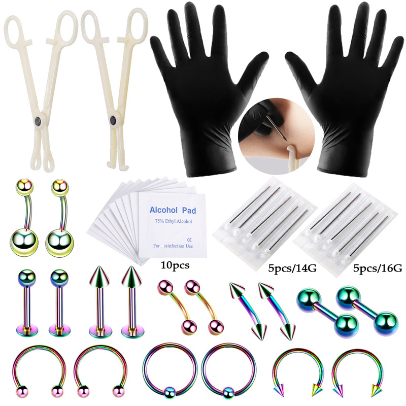 42 pçs/set corpo piercing kit  - Jewelry Plier Set avaliação e preço