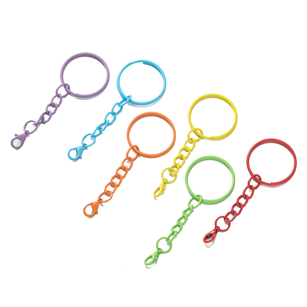 5 pçs/lote 25mm colorido split - Jewelry Making Chain avaliação e preço