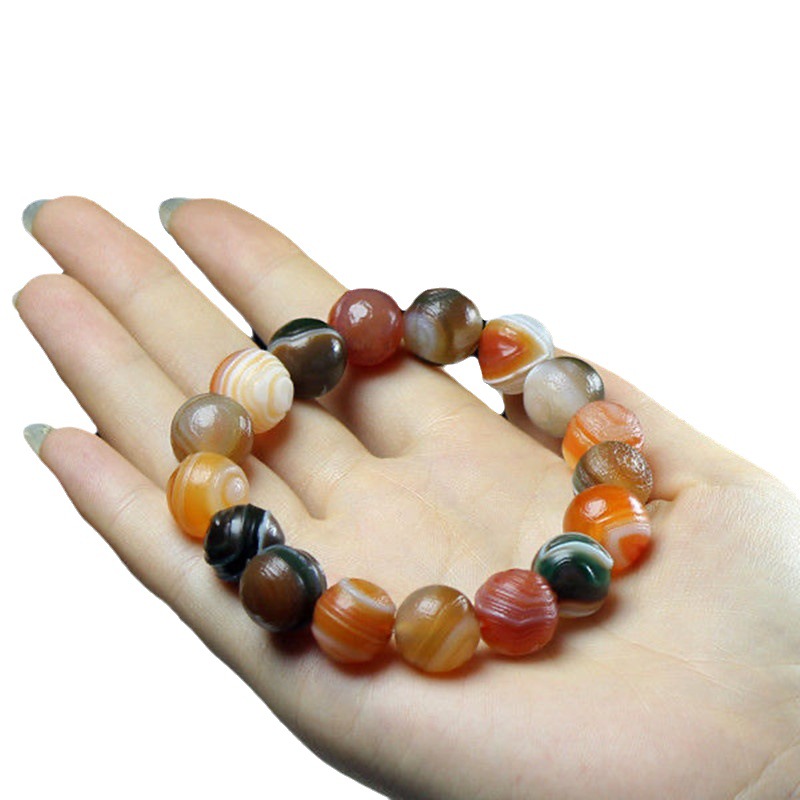 Seda Envolvido Pulseira Ágata, - Knotting Cord Silk avaliação e preço