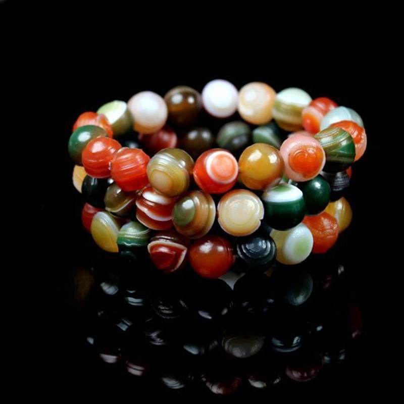 Seda Envolvido Pulseira Ágata, - Knotting Cord Silk avaliação e preço
