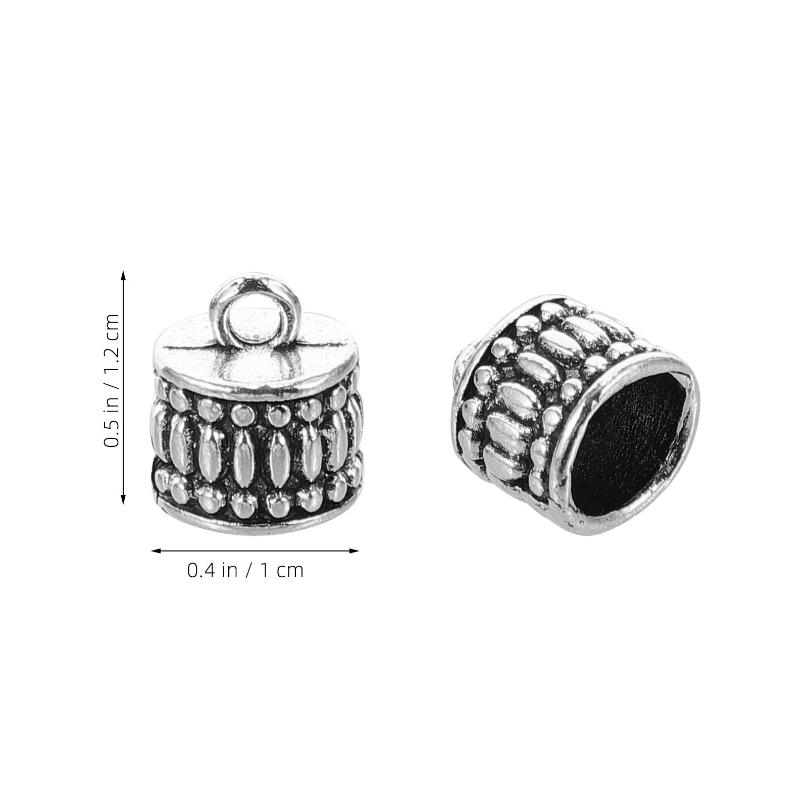 20 Peças de Contas de Metal em - Jewelry Making Silver avaliação e preço