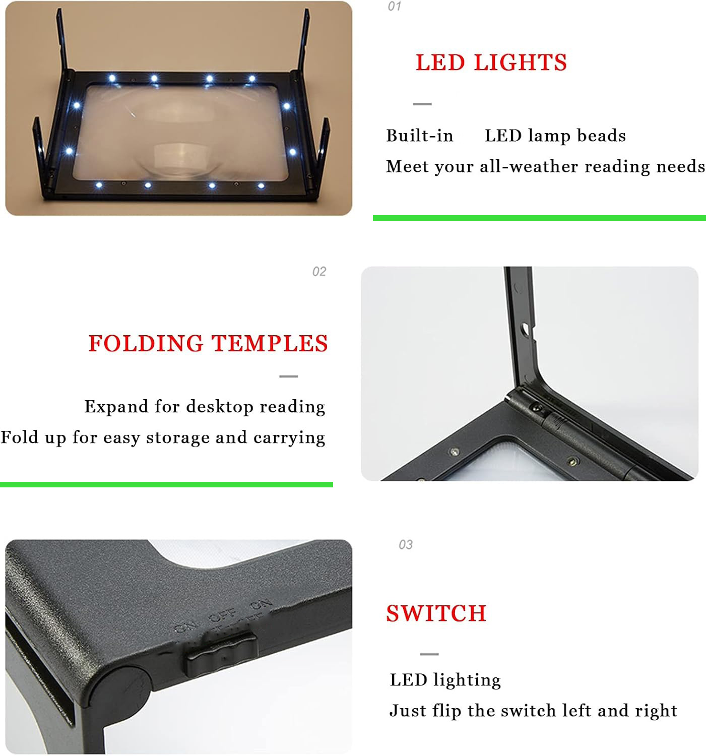 Lupa LED 3X com Suporte, Perfe - Jewelry Making For Seniors avaliação e preço