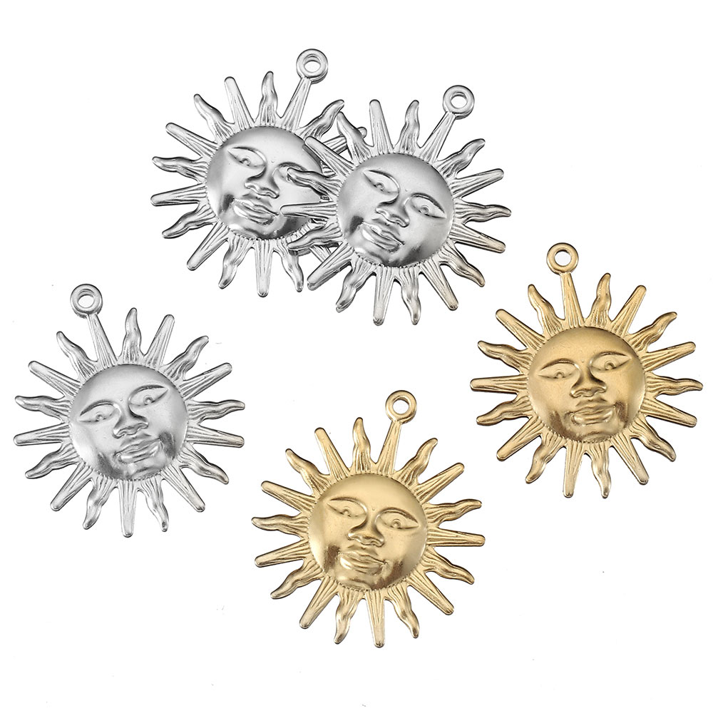5 Peças de Pingente de Sol em  - Jewelry Making Materials Wholesale avaliação e preço