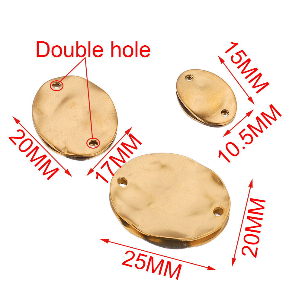 20 peças 15/20/25mm aço inoxid - Jewelry Making Materials Wholesale avaliação e preço