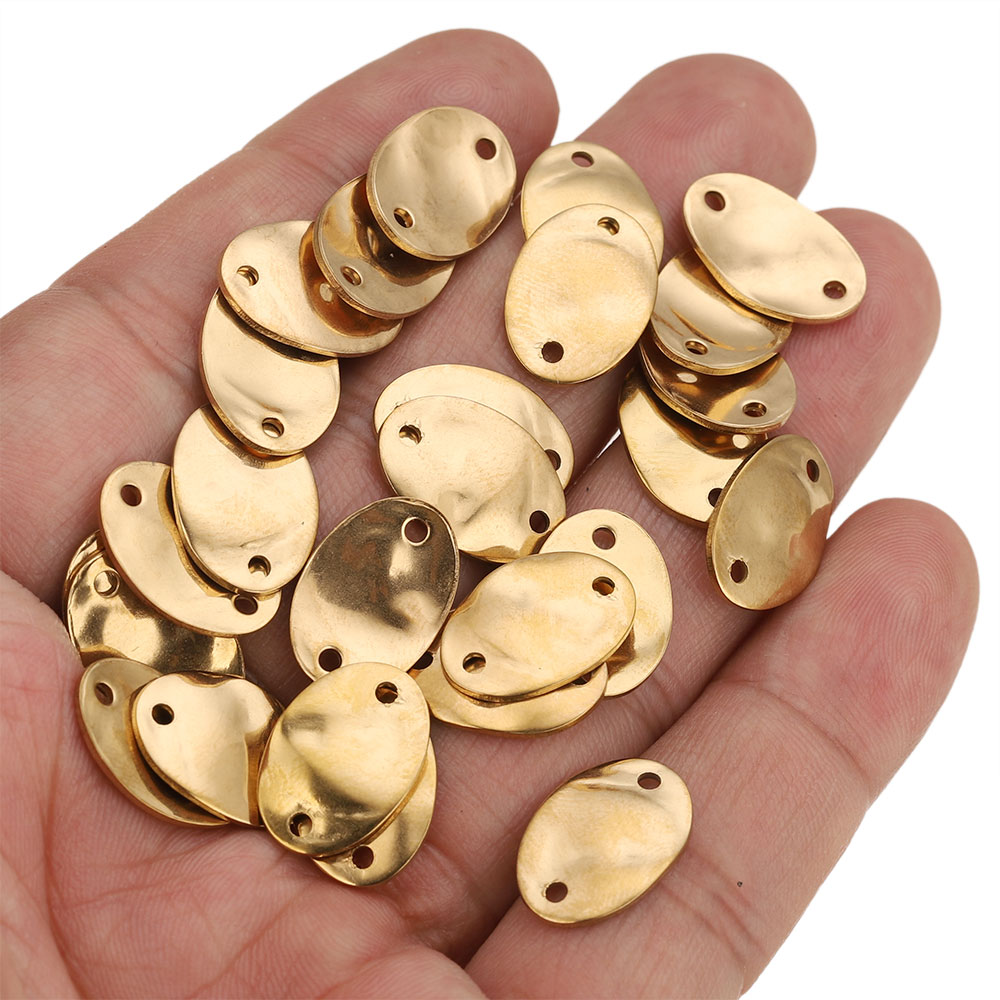 20 peças 15/20/25mm aço inoxid - Jewelry Making Materials Wholesale avaliação e preço
