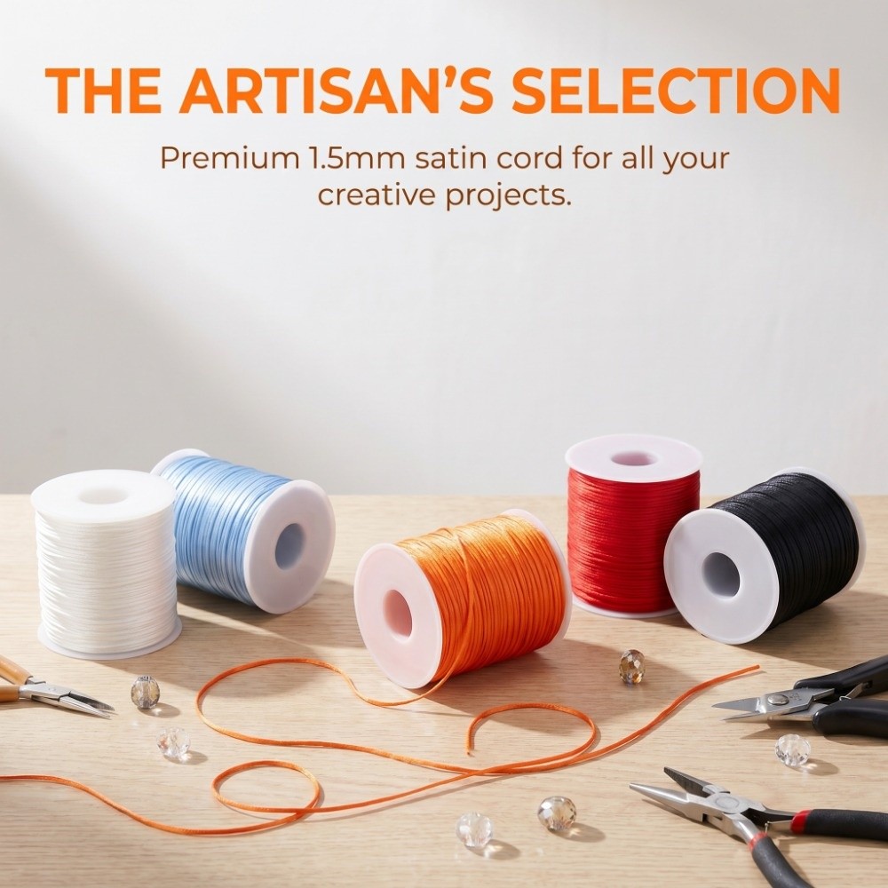 Corda de Artesanato de 100m, 1 - Knotting Cord Silk avaliação e preço